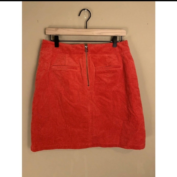 Boden | Leonie Red Orange Cordury Mini Skirt Size US 6L / UK 10L - Picture 7 of 7